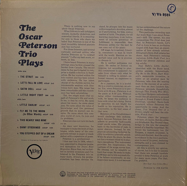 The Oscar Peterson Trio Plays