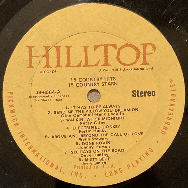 15 Country Hits & 15 Country Stars