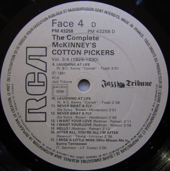 The Complete McKinney's Cotton Pickers Volumes 3/4 (1929-1930)