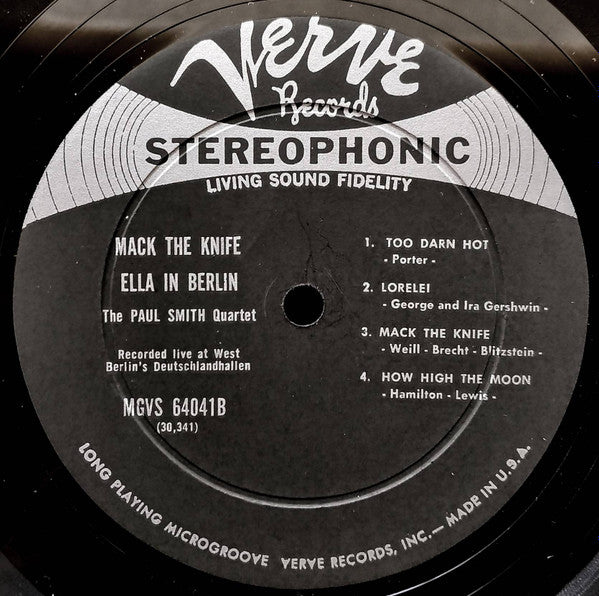 Release: Mack The Knife - Ella In Berlin-Vinyl-US-1960-MG VS-64041, MGVS 64041-31090127