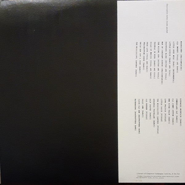 Release: The Music Of Roscoe Holcomb & Wade Ward-Vinyl-US-None-FA 2363-26149712