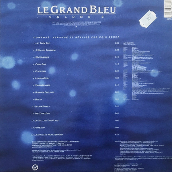 Release: Le Grand Bleu Volume 2 (Bande Originale Du Film De Luc Besson)-Vinyl-France-1988-70667-20204338