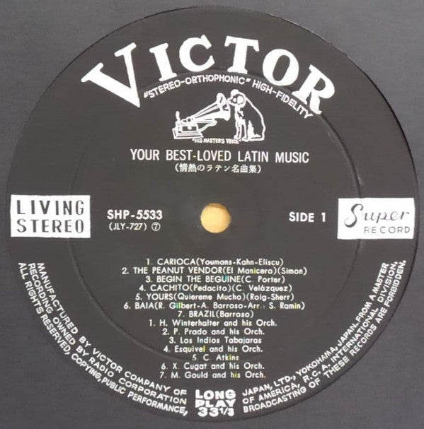 Your Best Loved Latin Music = 情熱のラテン名曲集