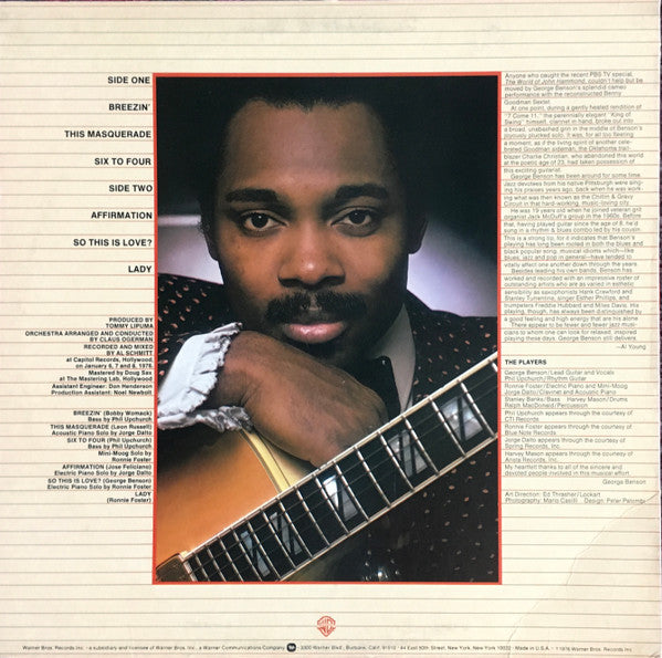 Release: Breezin'-Vinyl-US-1977-BSK 3111-16474749