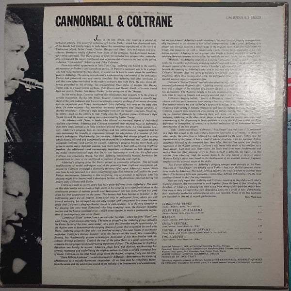 Cannonball & Coltrane