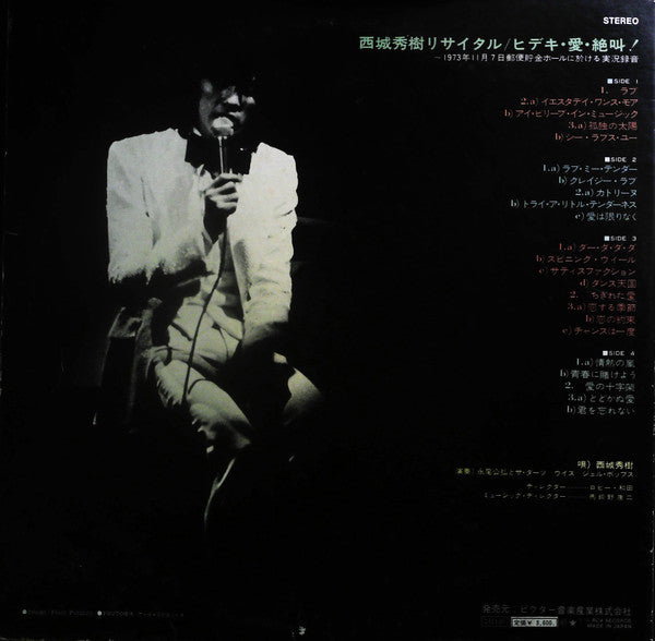 Hideki Recital = 西城秀樹リサイタル / ヒデキ・愛・絶叫！ ～1973年11月7日郵便貯金ホールに於ける実況録音