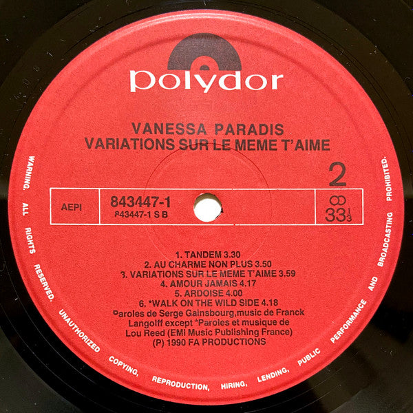 Variations Sur Le Même T'Aime