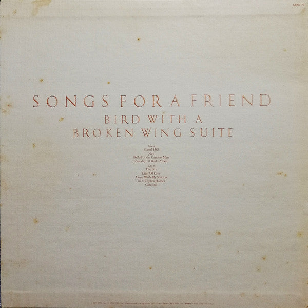 Master Release: Songs For A Friend by Jon Mark