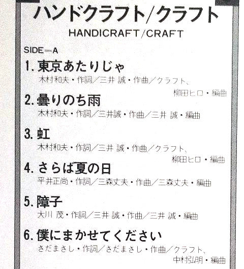 ハンドクラフト = Handicraft