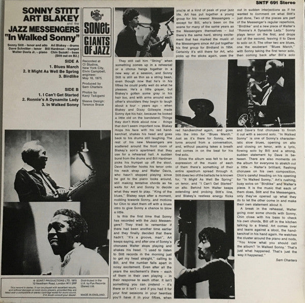 Release: In Walked Sonny-Vinyl-UK-1975-SNTF 691-16124780