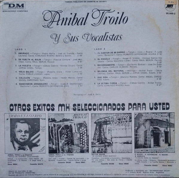 Aníbal Troilo Y Sus Vocalistas