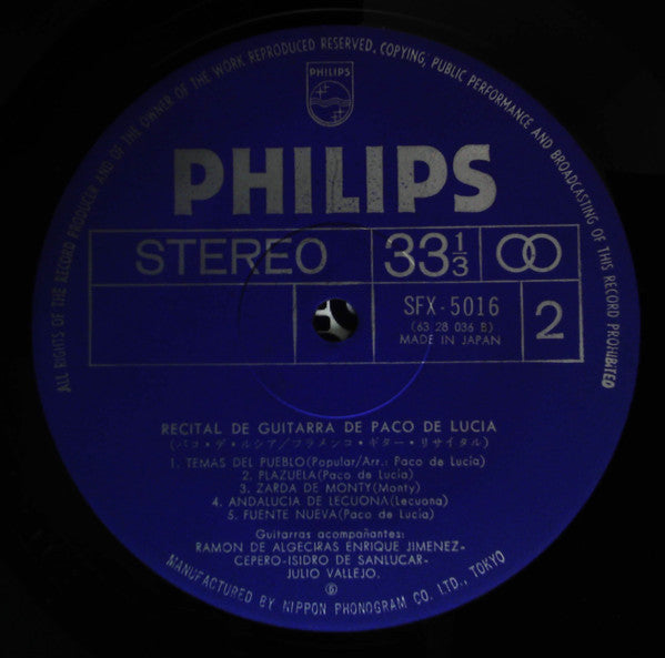 Recital De Guitarra De Paco De Lucia