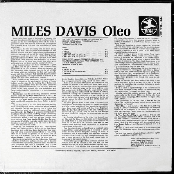 Master Release: Oleo by Miles Davis