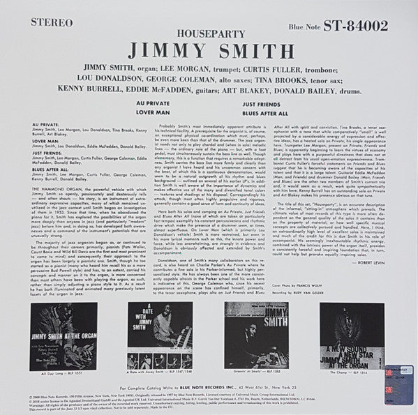 Release: House Party-Vinyl-UK & Ireland-2018-ST-84002-12146199
