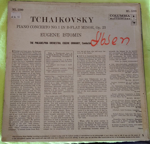 Tchaikovsky Piano Concerto No. 1 In B-Flat Minor, Op. 23