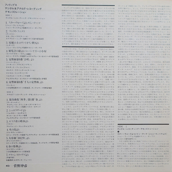 Philips Digital & Analogue Recording Demonstrations