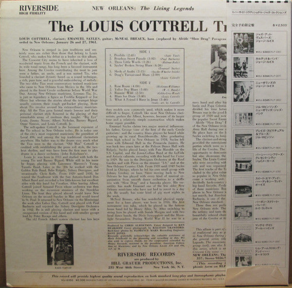 Master Release: Bourbon Street by The Louis Cottrell Trio