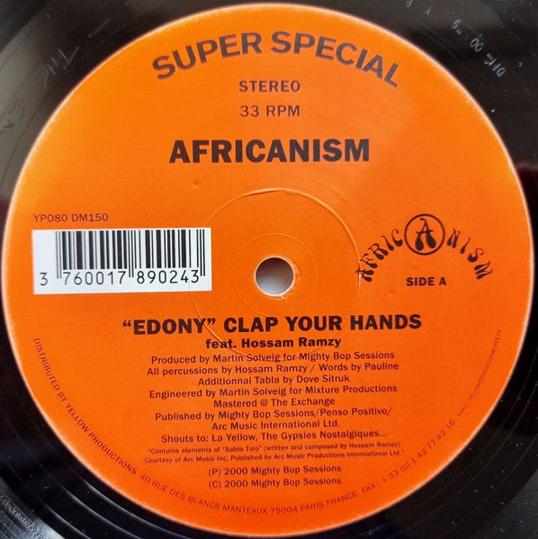 Release: "Edony" Clap Your Hands-Vinyl-France-2000-YP080-28950115