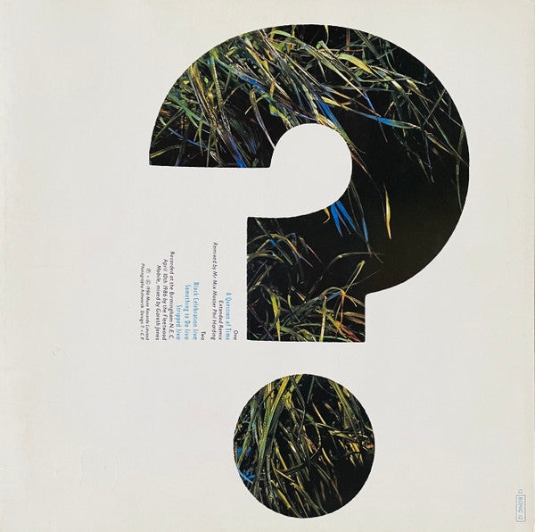 Release: A Question Of Time (Remix)-Vinyl-UK-1986-12 BONG 12-56792