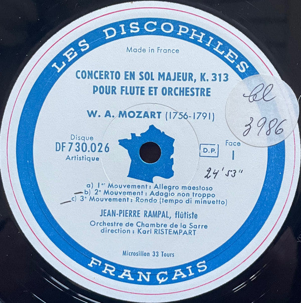 Les Deux Concertos Pour Flûte Et Orchestre / Andante Pour Flûte Et Orchestre, K. 315