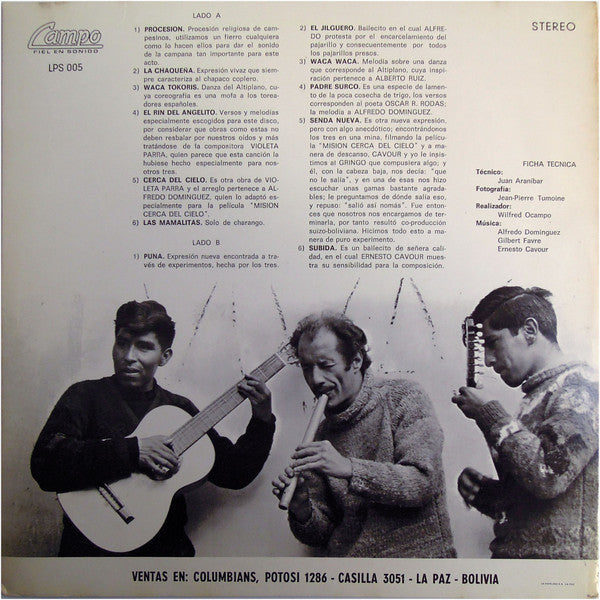 Release: Folklore 2-Vinyl-Bolivia-1967-LPS 005-33029292