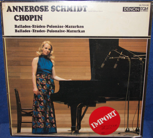 Annerose Schmidt Spielt Chopin -  Balladen, Etüden, Polonäse, Mazurken