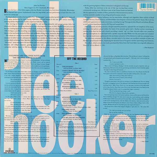 Release: Plays & Sings The Blues-Vinyl-US-1986-CH-9199-12409731