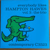 Hampton Hawes - Everybody Likes Hampton Hawes, Vol. 3: The Trio (LP, Album, Reissue, Mono) - Very Good (VG) / Very Good Plus (VG+)