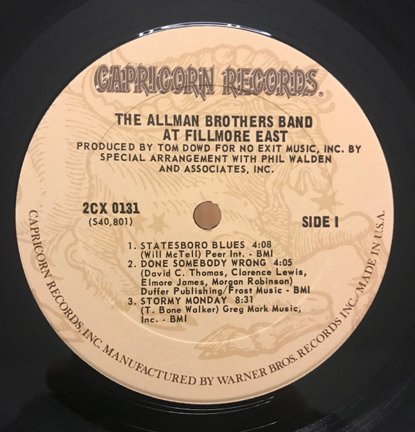 The Allman Brothers Band At Fillmore East