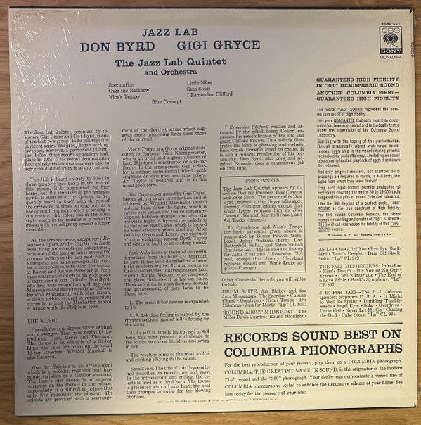 Release: Jazz Lab-Vinyl-Japan-1977-15AP 552-27995199