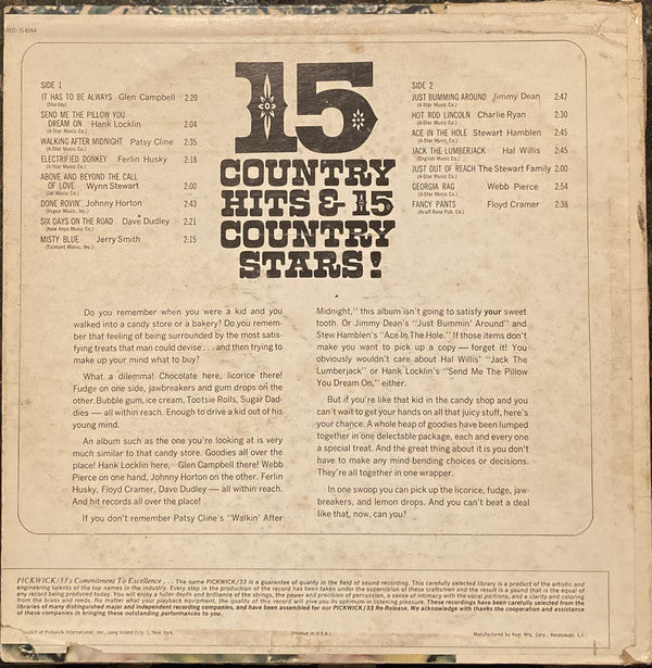 Master Release: 15 Country Hits & 15 Country Stars by Various