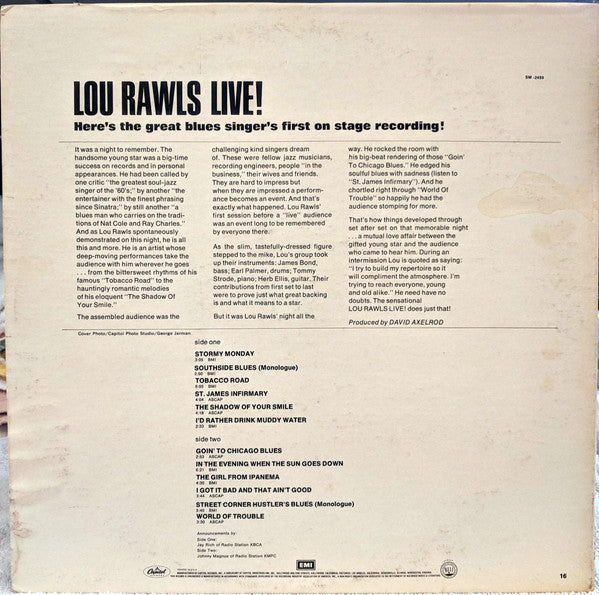 Master Release: Live! by Lou Rawls