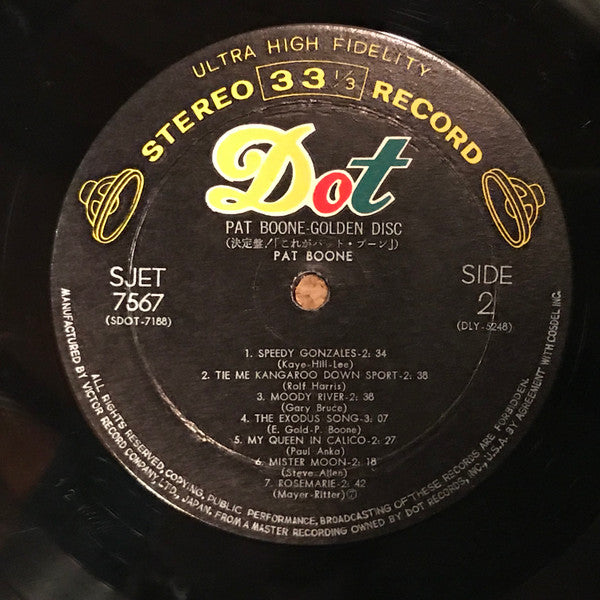 Golden Disk = 決定盤！「これがパット・ブーン」