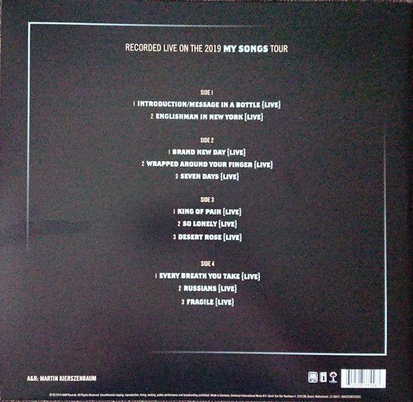 Release: My Songs (Live)-Vinyl-Europe-2019-00602508335563, 00602508335563, 00602508335563-14529194