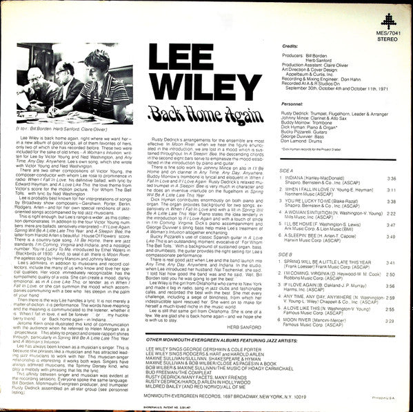 Release: Back Home Again-Vinyl-US-1971-MES/7041-11738634