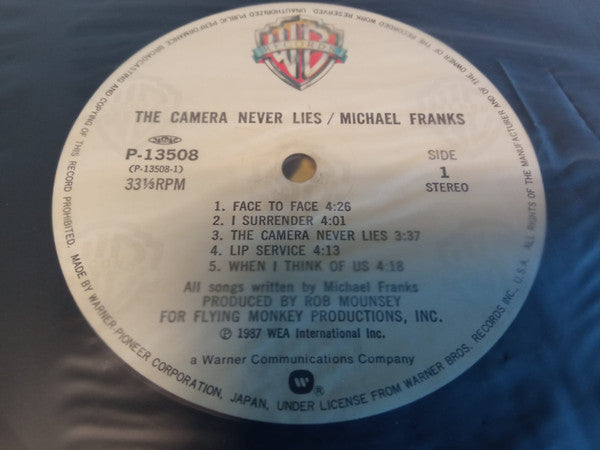 Release: The Camera Never Lies-Vinyl-Japan-1987-P-13508-22817819