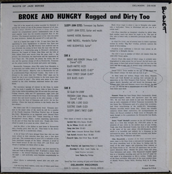 Release: Broke And Hungry-Vinyl-US-None-DS-608-10582263