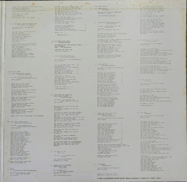 Die Ewige Deutsches Film Musik = 不滅のドイツ映画主題歌曲集