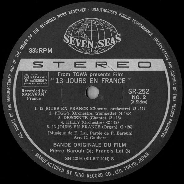 白い恋人たち = 13 Jours En France