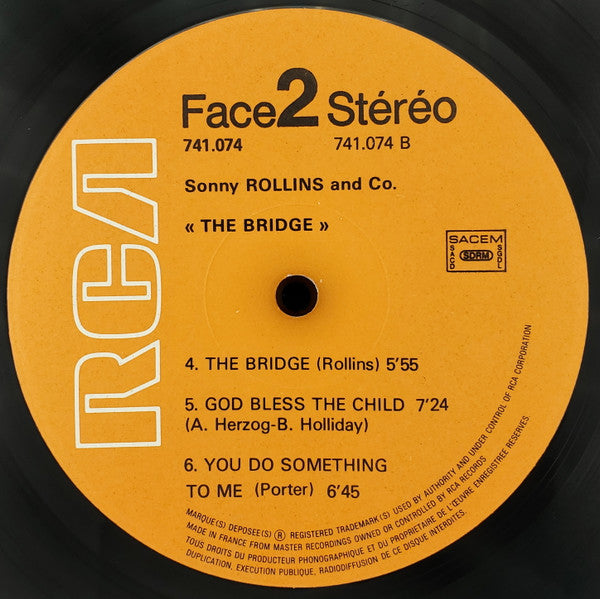 Vol 1: "The Bridge" / Vol 2: With Coleman Hawkins "Sonny Meets Hawk!"