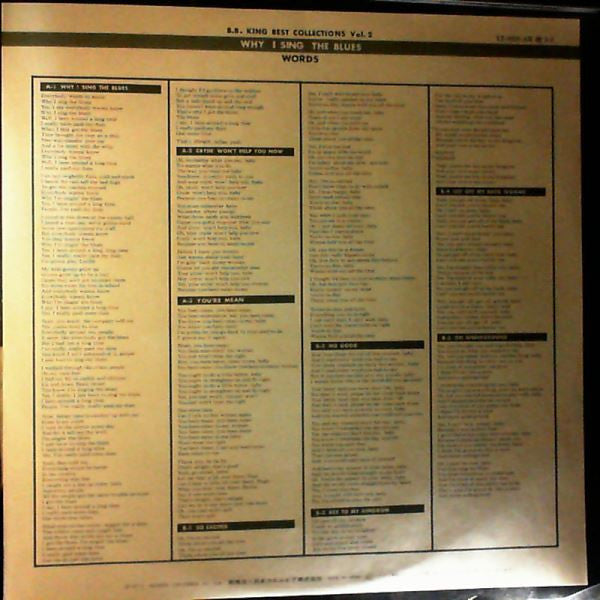 Best Collections Vol. 2 / Why I Sing The Blues