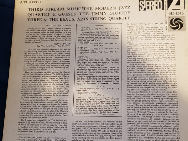 Release: Third Stream Music-Vinyl-US-1974-SD 1345-22566326