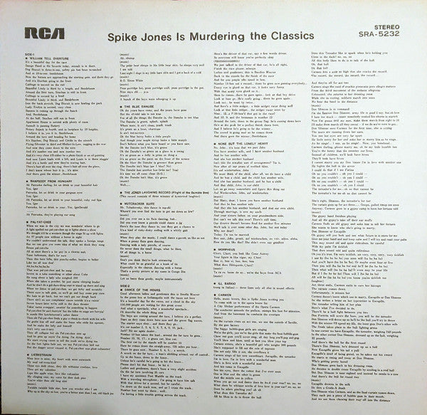 Spike Jones Is Murdering The Classics = 元祖!! 冗談音楽／スパイク・ジョーンズ～クラシック編