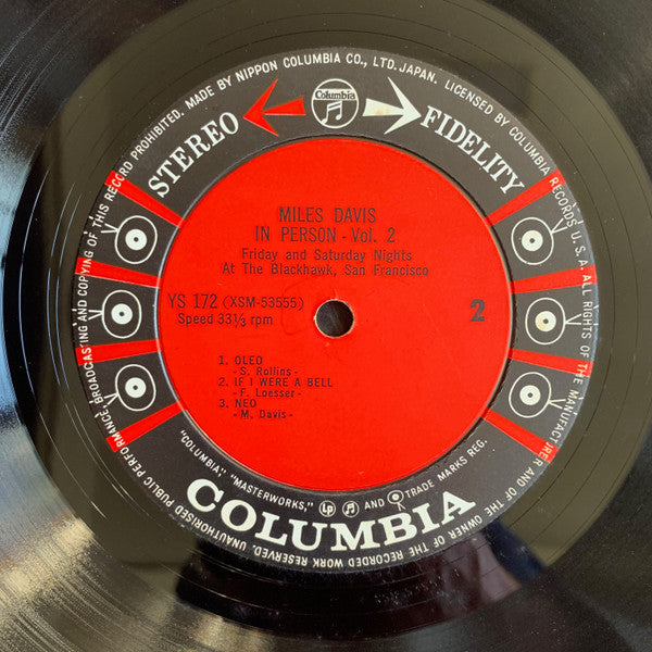 In Person, Saturday Night At The Blackhawk, San Francisco, Vol.2