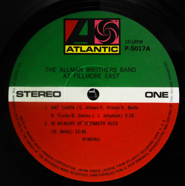 The Allman Brothers Band At Fillmore East