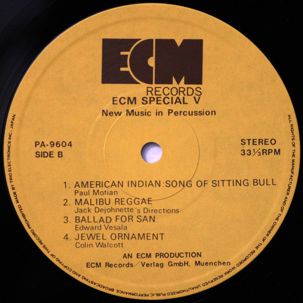 ECM Special V (New Music In Percussion)