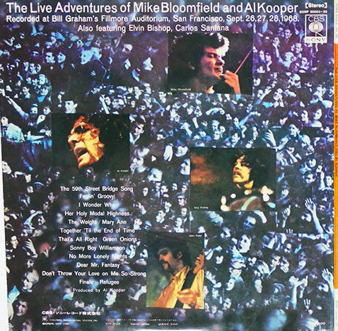 The Live Adventures Of Mike Bloomfield And Al Kooper