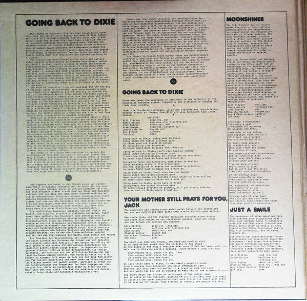 Release: Going Back To Dixie-Vinyl-Japan-1976-GXF 6014/15, GXF 6014/15-15995488