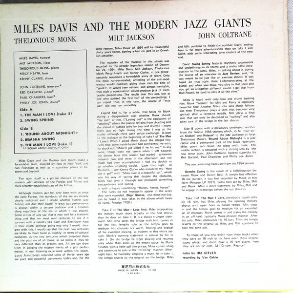 Miles Davis And The Modern Jazz Giants