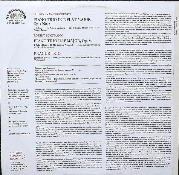 Piano Trio In E Flat Major, Op. 1 / Piano Trio In F Major, Op. 80